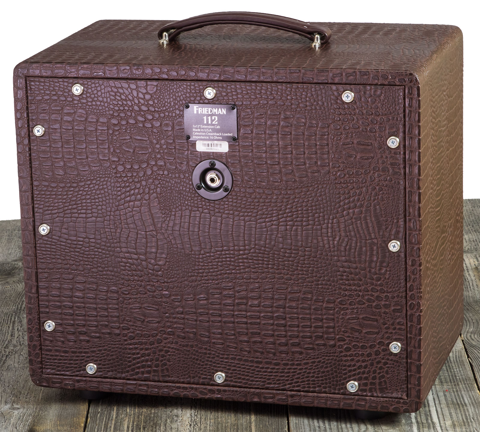 Friedman Amplification Dirty Shirley 112 Close Back Guitar Cab 1x12 Celestion G12m Creamback 65w 16-ohms Brown Gator Tolex - Baffle Ampli Guitare Élec