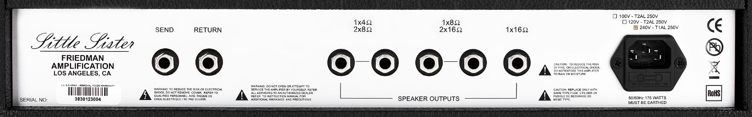 Friedman Amplification Little Sister Head 20w El84 - Ampli Guitare Électrique TÊte / PÉdale - Variation 3