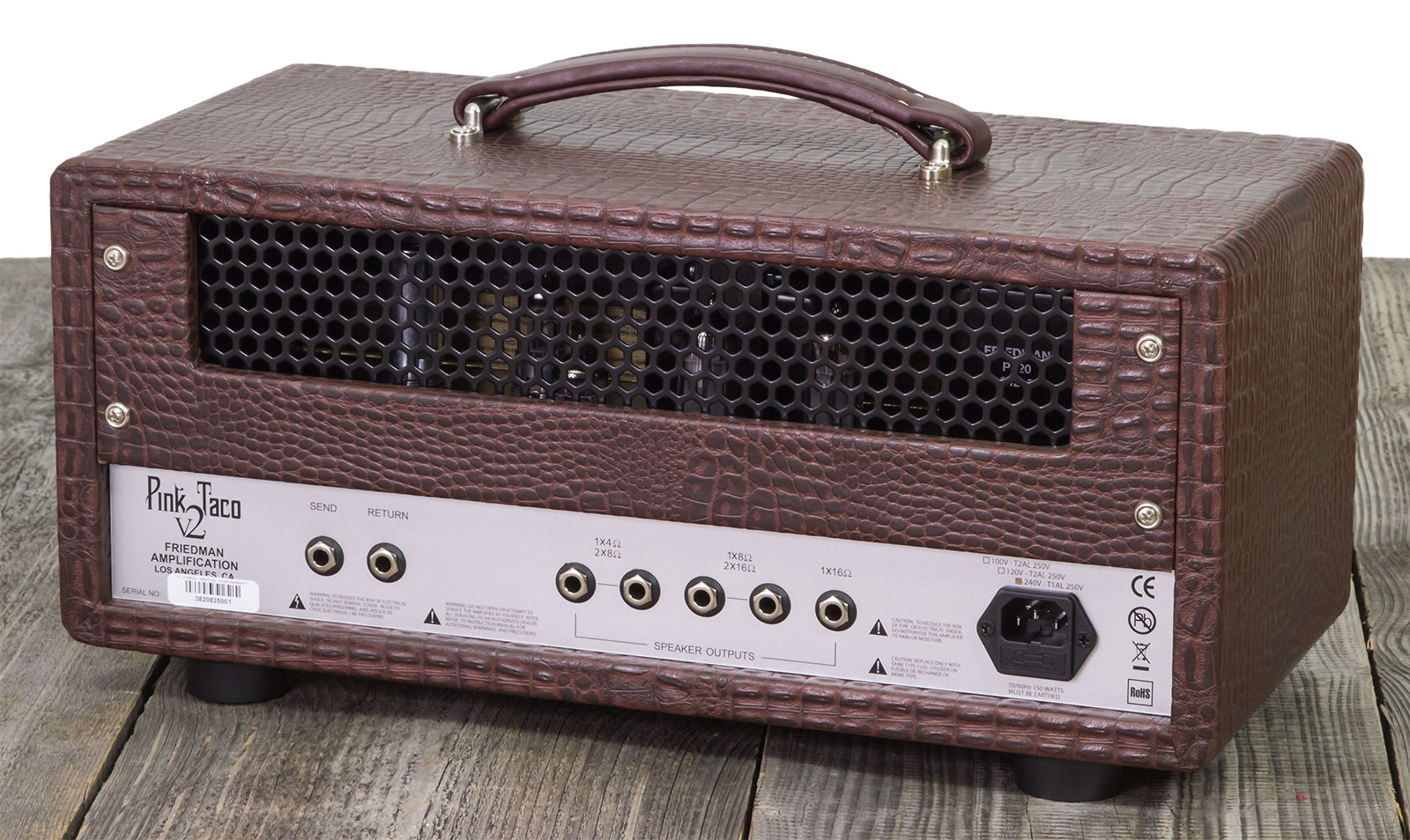 Friedman Amplification Pink Taco V2  Head 20w El84 Brown Gator Tolex - Ampli Guitare Électrique TÊte / PÉdale - Variation 1