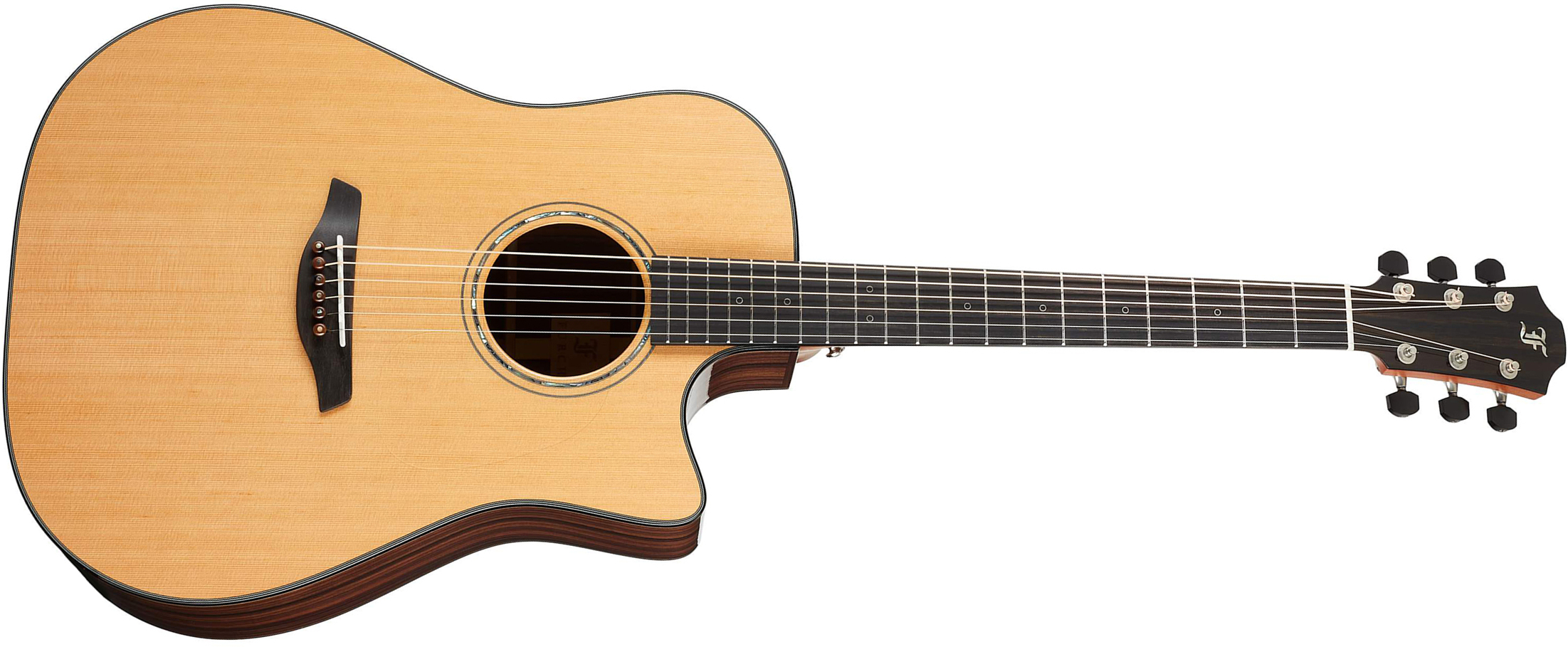 Furch Dc-cr Lrb1 Yellow Dreadnought Cw Cedre Palissandre Eb - Natural Full-pore - Guitare Electro Acoustique - Main picture