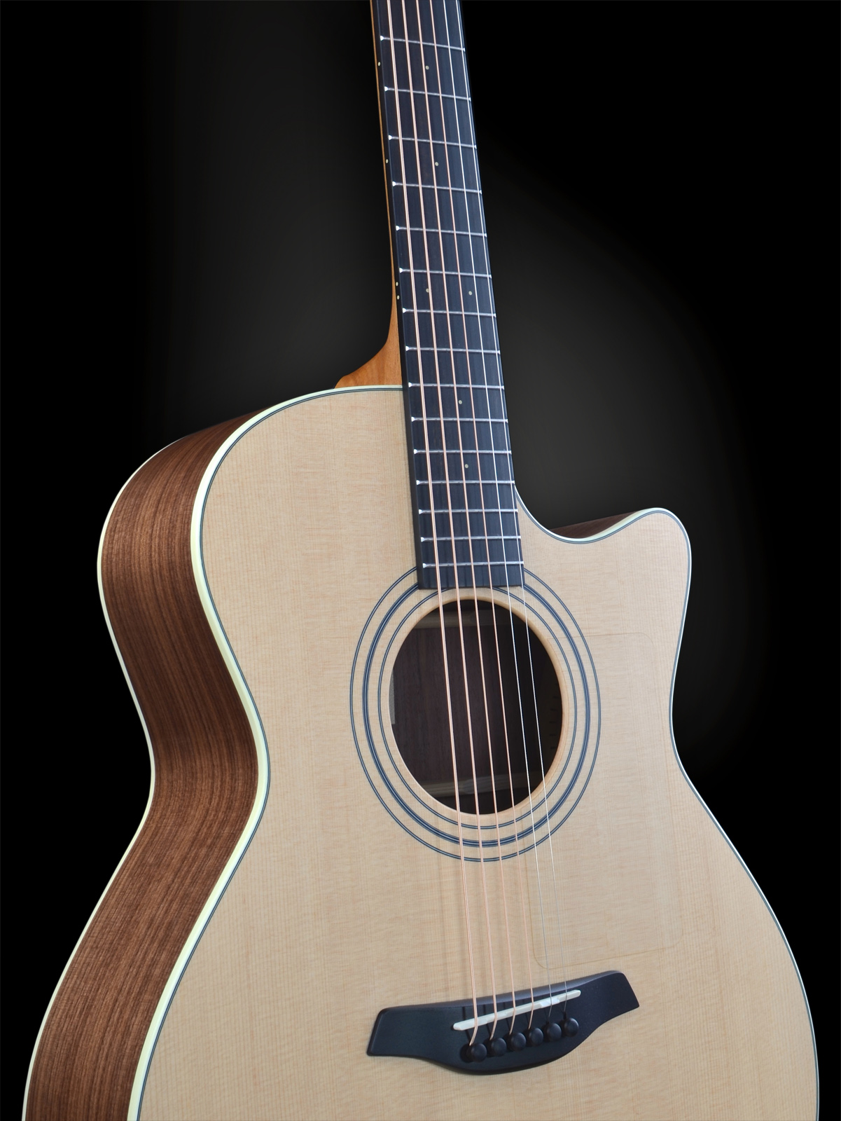 Furch Blue Gc-sw Grand Auditorium Cw Epicea Noyer Eb Lrb1 - Natural Open-pore - Guitare Electro Acoustique - Variation 2