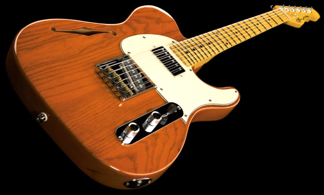 G&l Asat Classic Bluesboy Semi-hollow Tribute Hs Ht Mn - Clear Orange - Guitare Électrique 1/2 Caisse - Variation 1