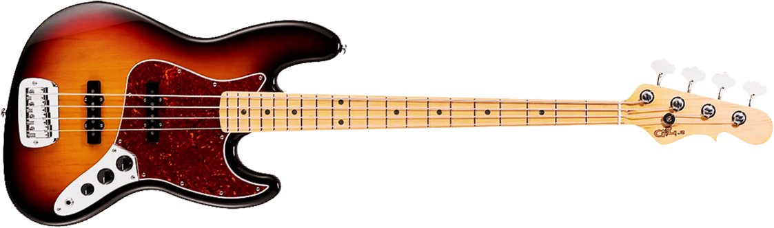 G&l Fullerton Deluxe Jb Usa Mn - 3-tone Sunburst - Basse Électrique Solid Body - Main picture