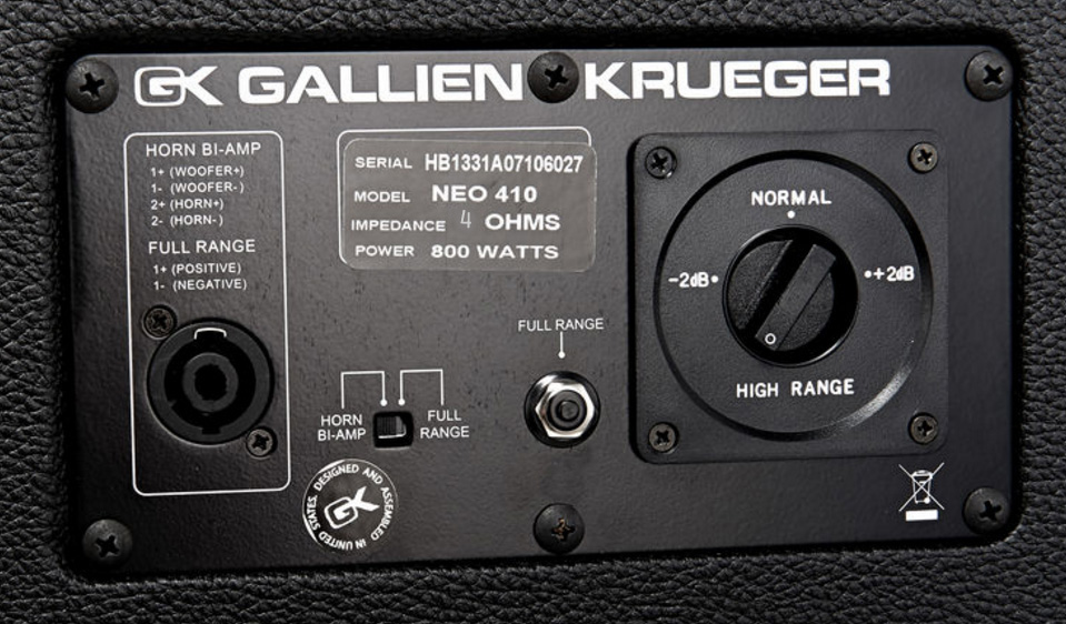 Gallien Krueger Neo 410 Bass Enclosure 4x10 800w 4-ohms - Baffle Ampli Basse - Variation 3