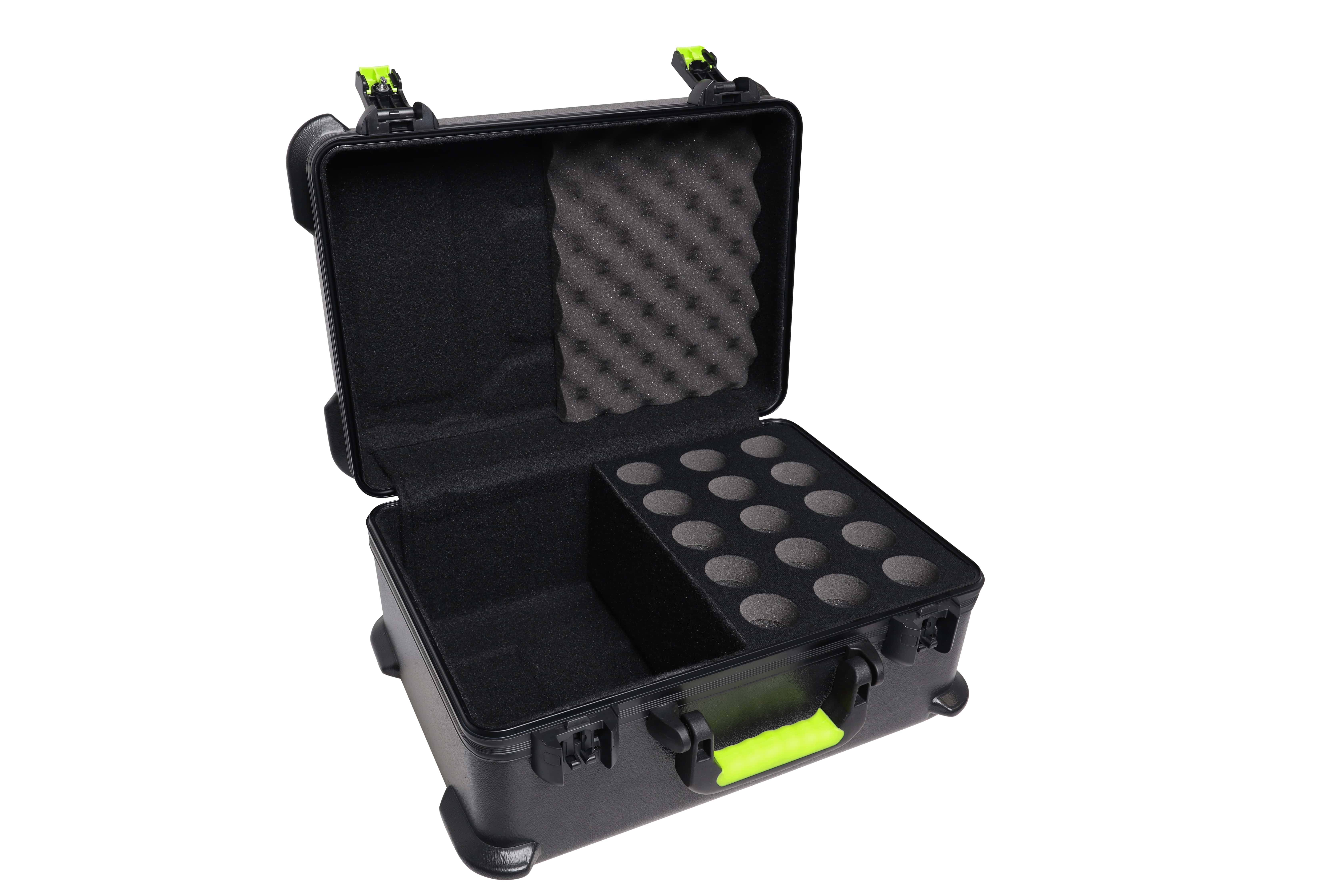 Gator Frameworks Mic Case 15 - Valise Pour 15 Micros - Valise Transport Micro - Variation 5