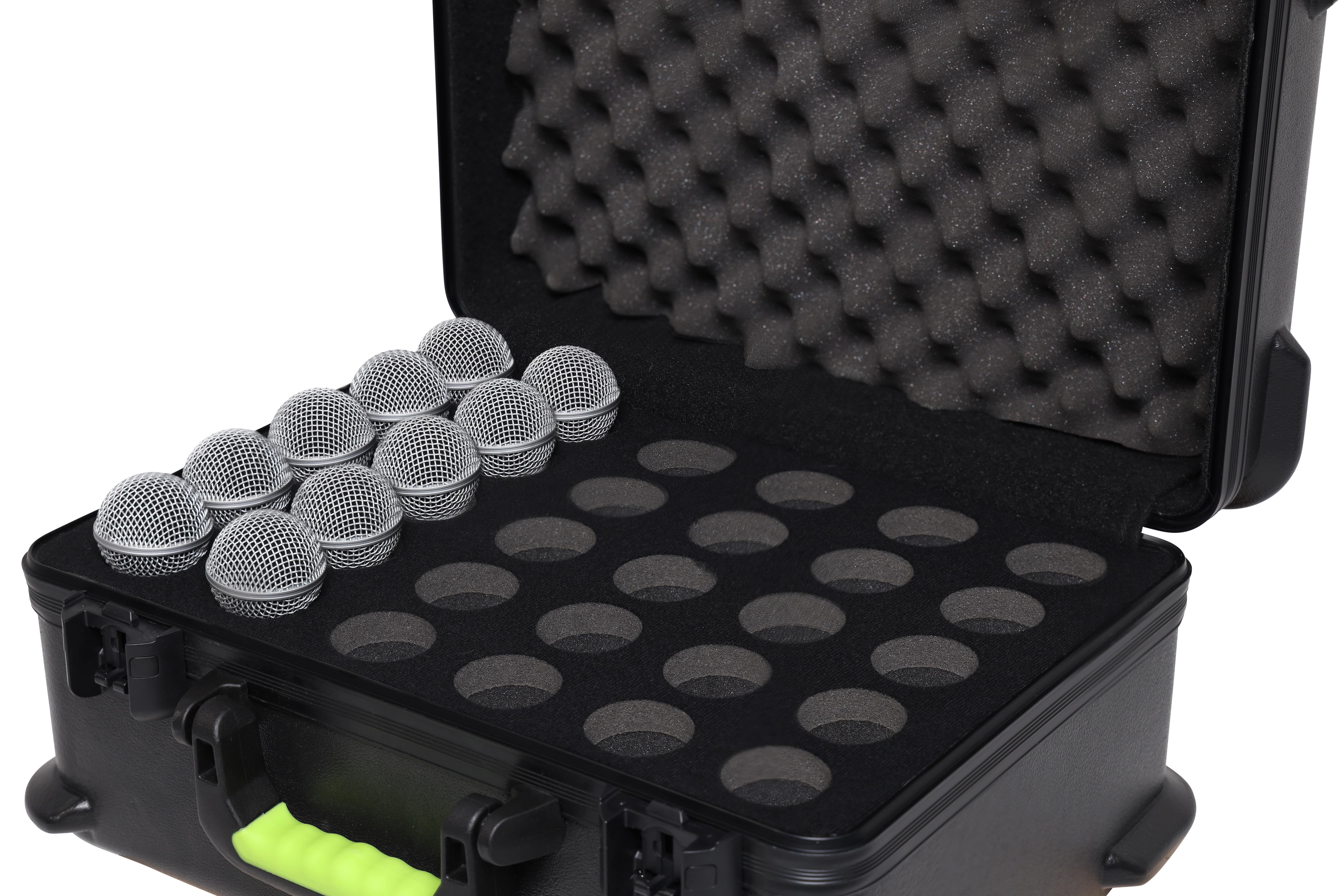 Gator Frameworks Mic Case 30 - Valise Pour 30 Micros - Valise Transport Micro - Variation 9