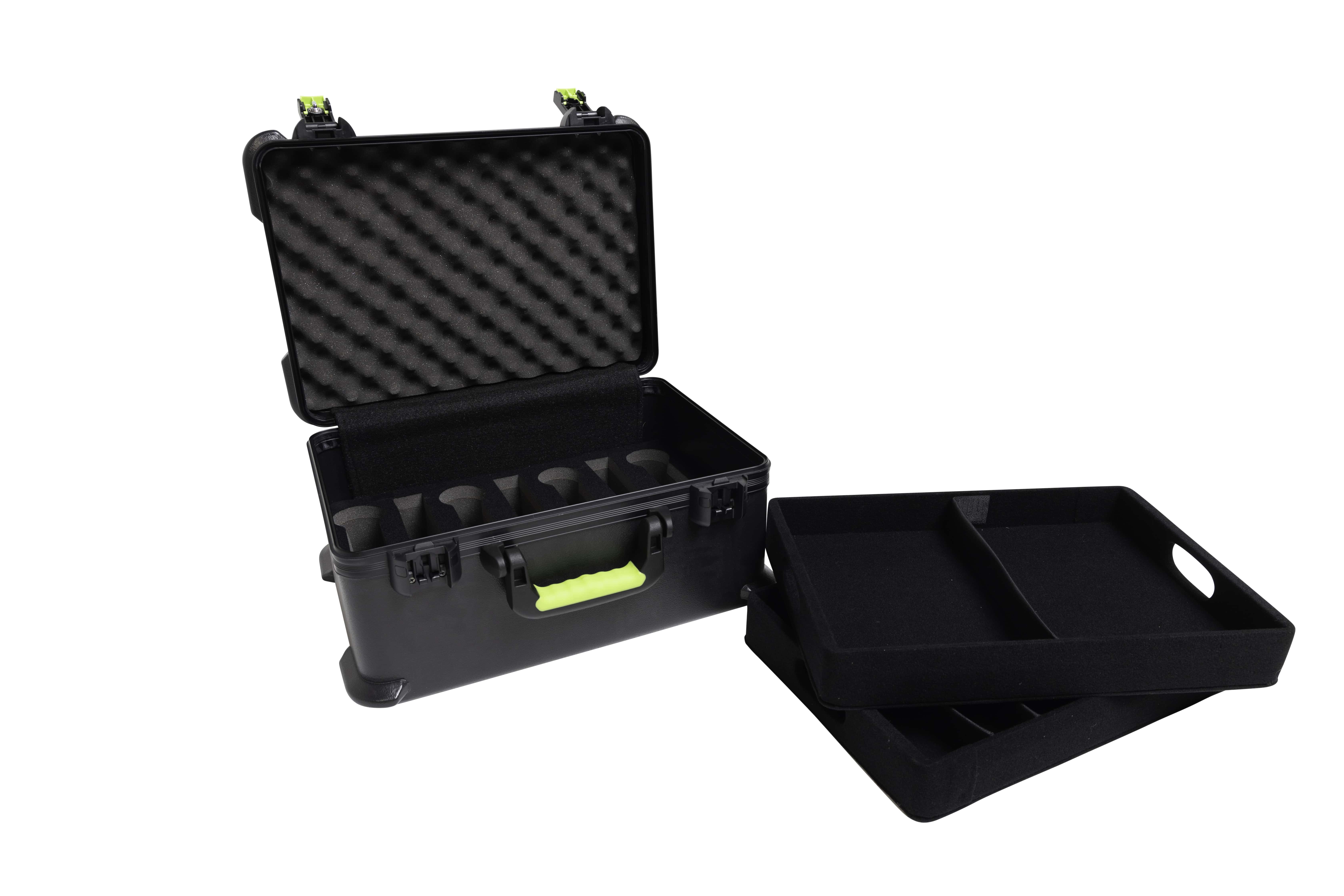 Gator Frameworks Mic Case W07 - Valise Pour 7 Micros Sans-fils - Valise Transport Micro - Variation 10