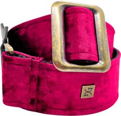 Sangle courroie Get m get m Crushed Velvet Burgundy