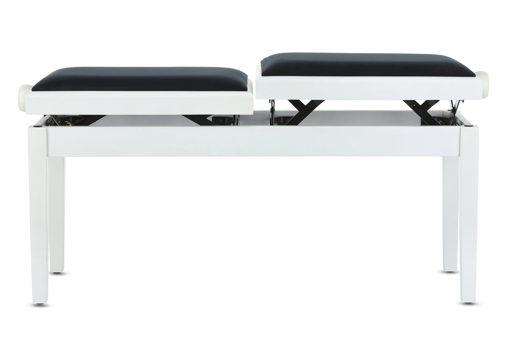 Gewa Banquette Piano Deluxe Double Blanc Mat - Banquette Clavier - Variation 1