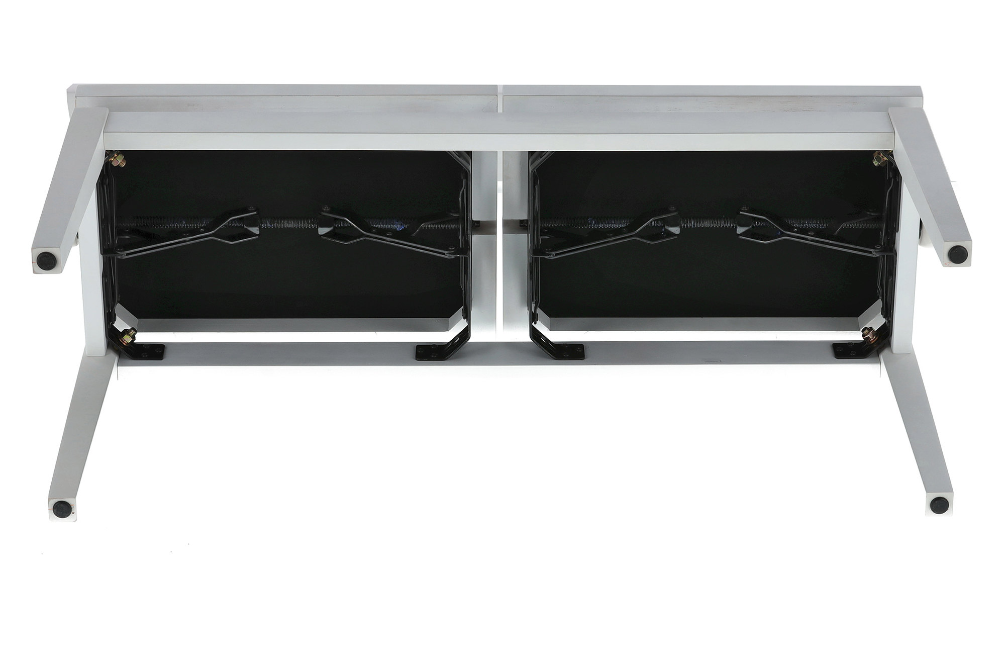 Gewa Banquette Piano Deluxe Double Blanc Mat - Banquette Clavier - Variation 8