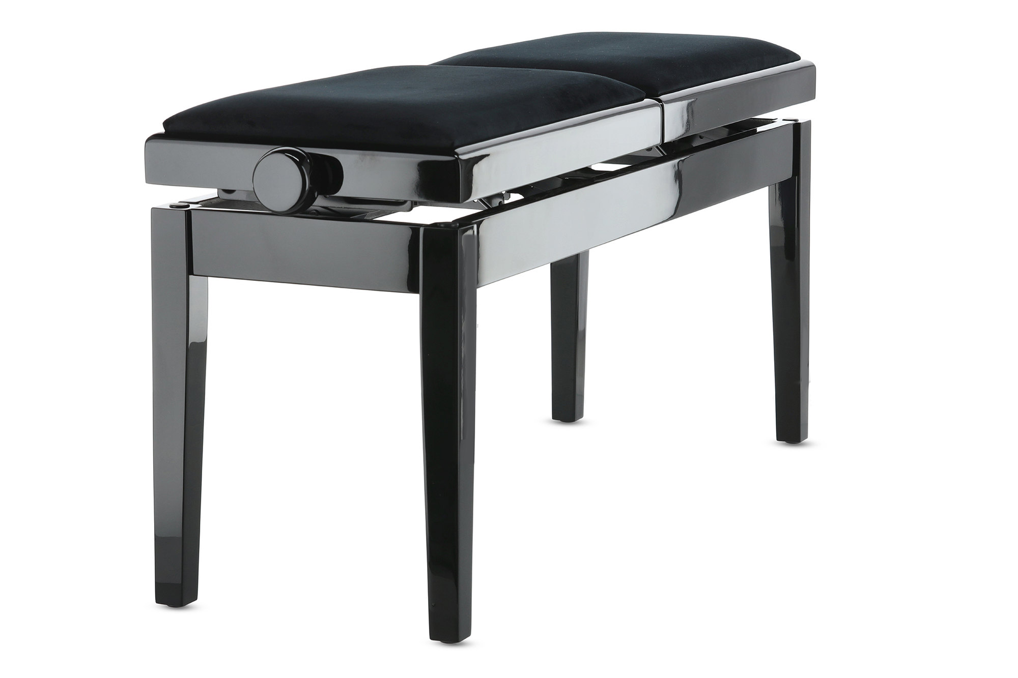 Gewa Banquette Piano Deluxe Double Noir Brillant - Banquette Clavier - Variation 2