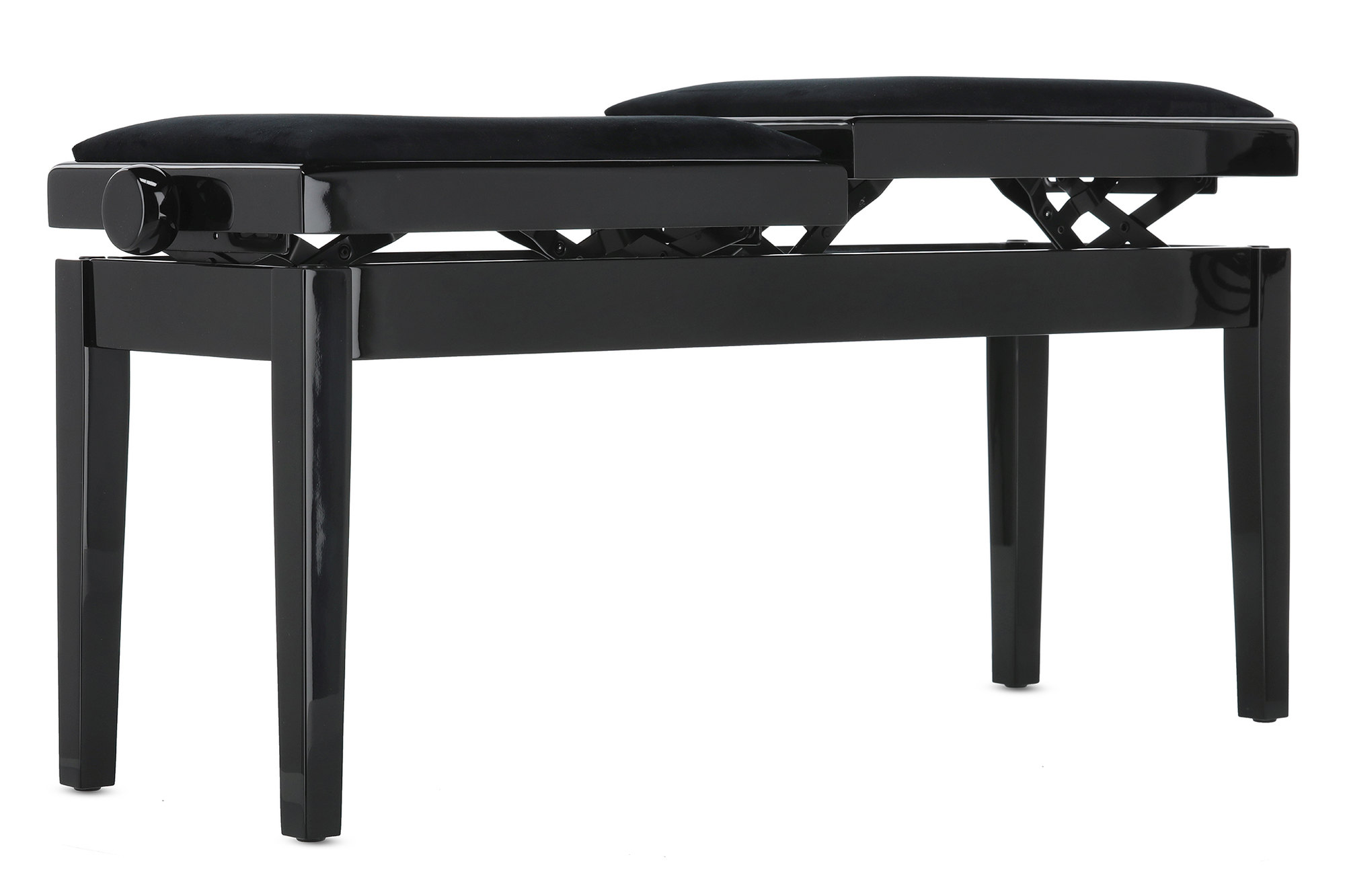Gewa Banquette Piano Deluxe Double Noir Brillant - Banquette Clavier - Variation 5