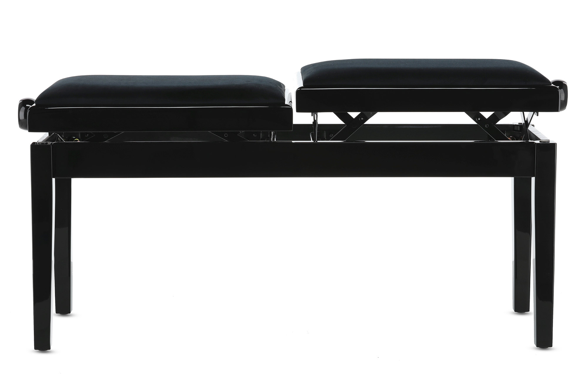Gewa Banquette Piano Deluxe Double Noir Brillant - Banquette Clavier - Variation 6
