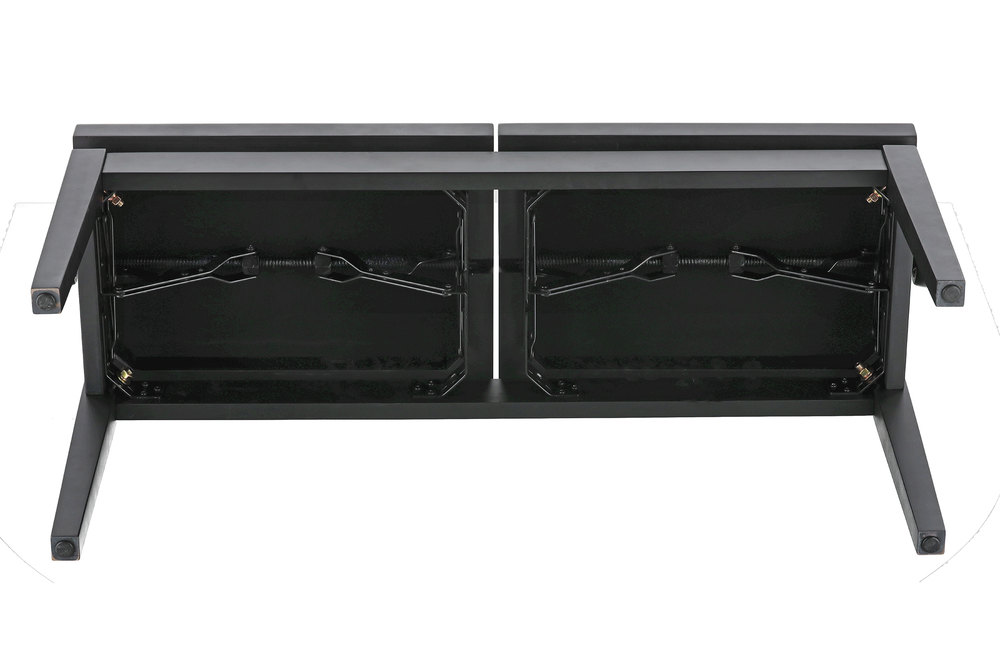 Gewa Banquette Piano Deluxe Double Noir Mat - Banquette Clavier - Variation 4