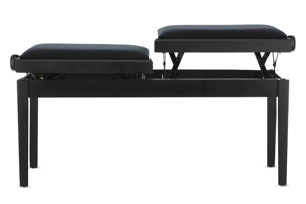 Gewa Banquette Piano Deluxe Double Noir Mat - Banquette Clavier - Variation 6