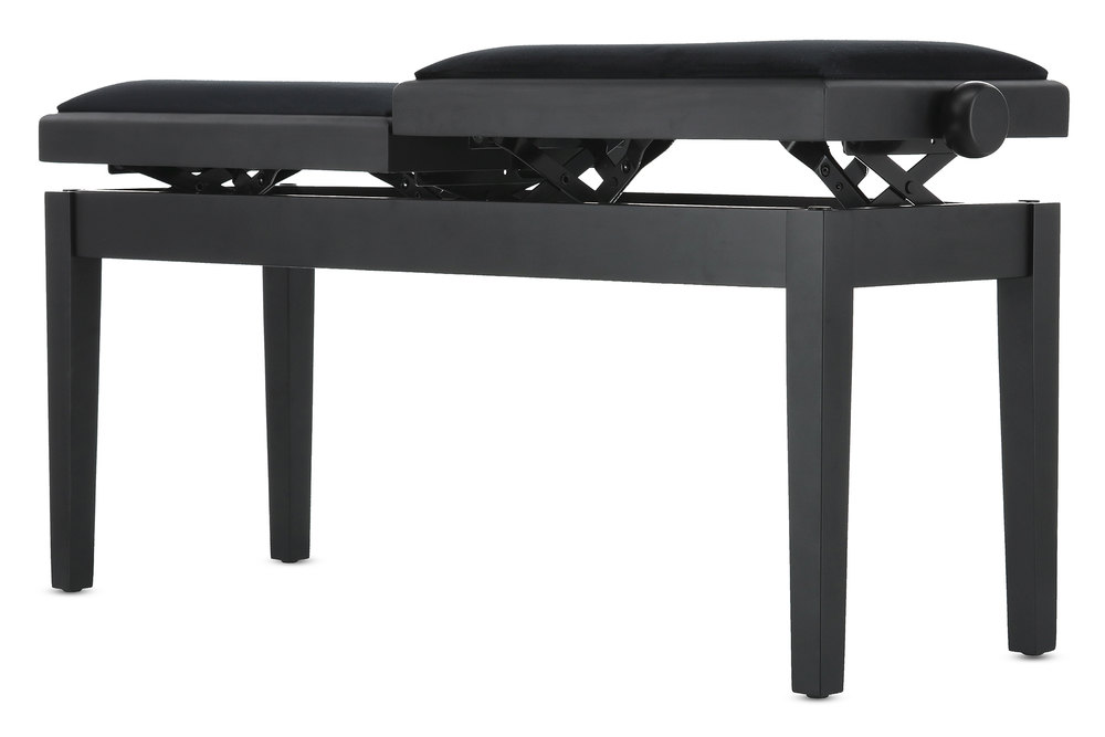 Gewa Banquette Piano Deluxe Double Noir Mat - Banquette Clavier - Variation 8