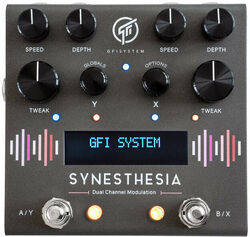 Pédale synthétiseur guitare Gfi system Synesthesia