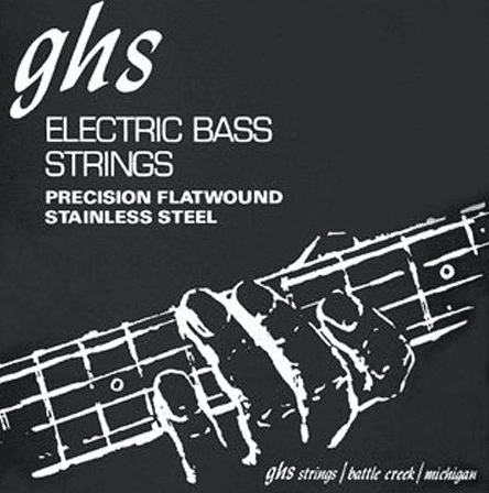 Ghs Jeu De 4 Cordes Bass (4) Stainless Steel Precision Flatwound 45-105 - Cordes Basse Électrique - Main picture