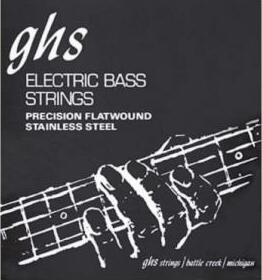 Ghs Jeu De 4 Cordes Basse Elec. 4c Precision Flatwound Stainless Steel 045.095 - Cordes Basse Électrique - Main picture