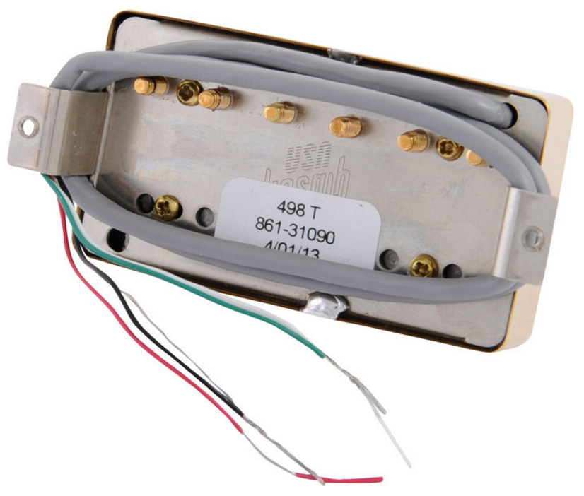 Gibson 498t Hot Alnico Humbucker Chevalet Gold - Micro Guitare Electrique - Variation 1