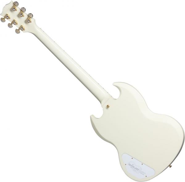 Guitare électrique solid body Gibson 60th Anniversary 1961 SG Les Paul Custom - aged polaris white
