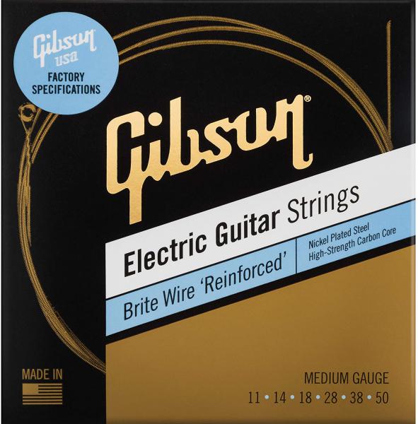 Cordes guitare électrique Gibson BWR10 Brite Wire Reinforced Light Gauge - jeu de 6 cordes
