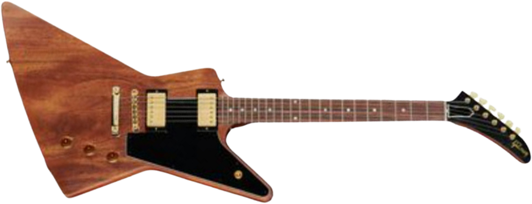 Gibson Custom Shop 1958 Explorer Mahogany Reissue 2h Ht Rw - Vos Walnut - Guitare Électrique RÉtro Rock - Main picture