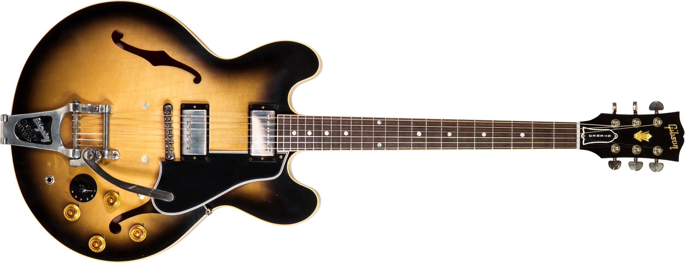 Gibson Custom Shop Bb King Es-335 Live At The Regal 2h Trem Bigsby Rw #bbregal90 - Murphy Lab Aged Argentine Grey - Guitare Électrique Signature - Mai
