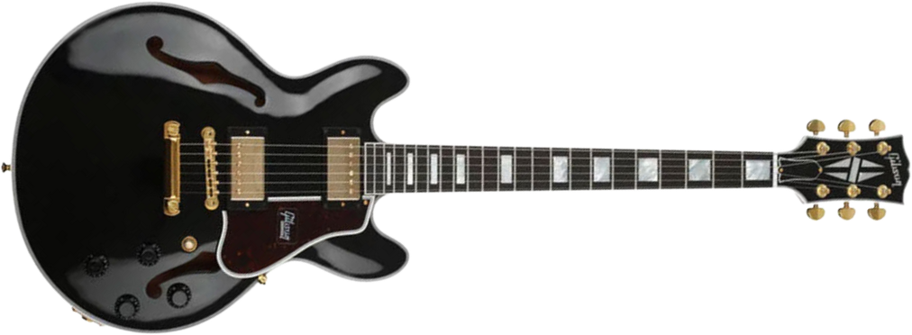 Gibson Custom Shop Cs-356 2h Ht Eb - Ebony - Guitare Électrique 1/2 Caisse - Main picture