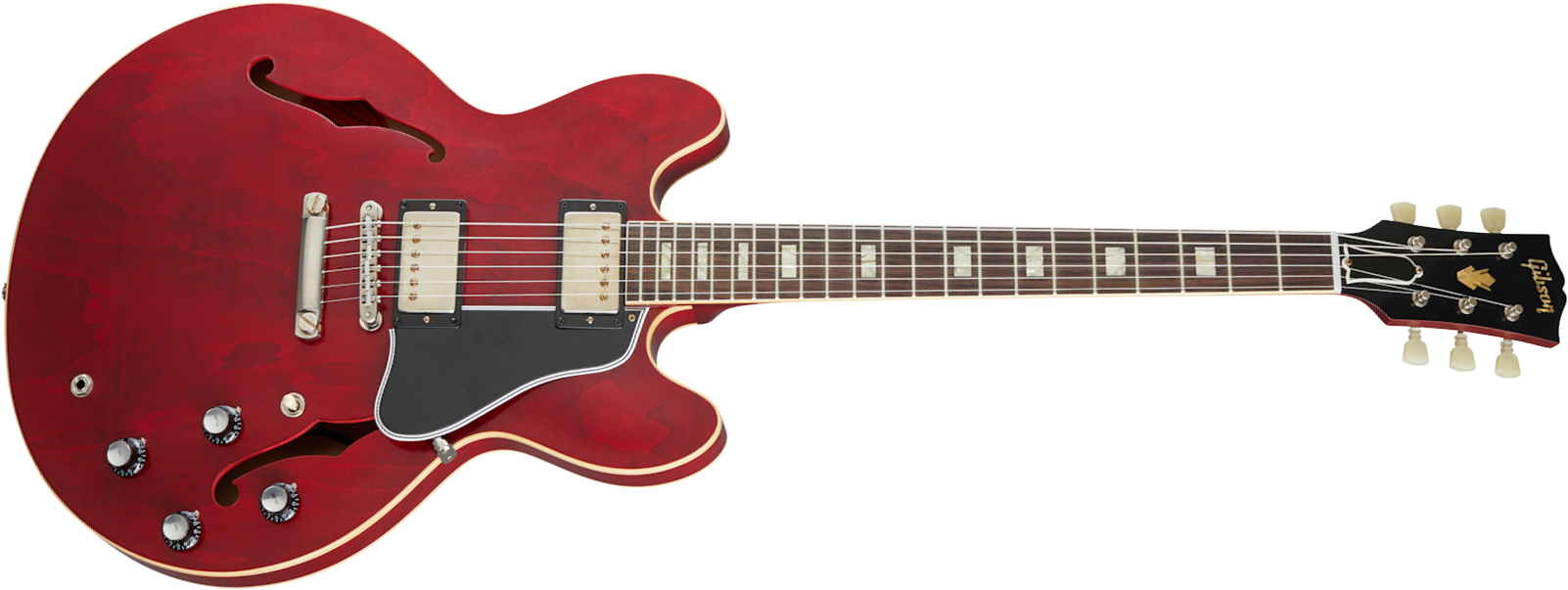 Gibson Custom Shop Historic Es-335 Reissue 1964 2h Ht Rw - Vos Sixties Cherry - Guitare Électrique 1/2 Caisse - Main picture