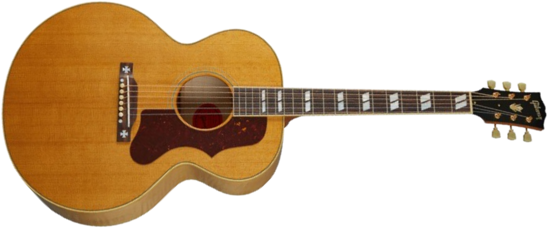 Gibson Custom Shop J-185 1952 Historic Jumbo Epicea Erable Rw - Vos Antique Natural - Guitare Folk - Main picture