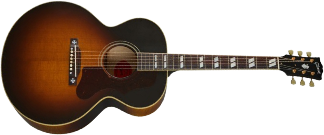 Gibson Custom Shop J185 1952 Historic Jumbo Epicea Erable Rw - Vos Vintage Sunburst - Guitare Folk - Main picture