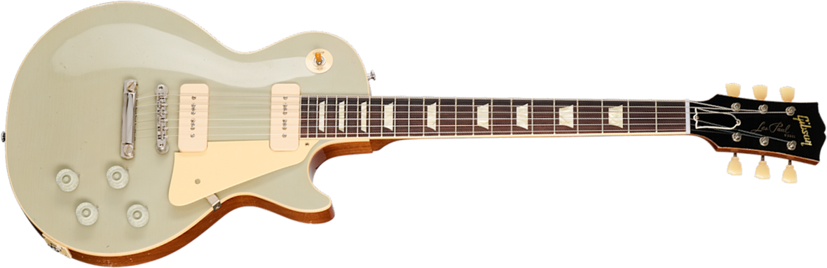 Gibson Custom Shop Les Paul 1955 Namm Show Commemorative 2s P90 Rw - Murphy Lab Light Aged Platinium - Guitare Électrique Single Cut - Main picture