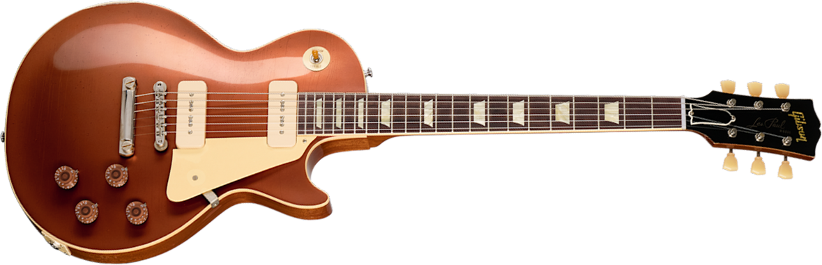 Gibson Custom Shop Les Paul 1955 Namm Show Commemorative 2s P90 Rw - Murphy Lab Light Aged Copper Iridescent - Guitare Électrique Single Cut - Main pi