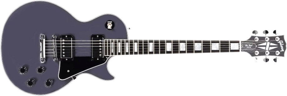 Gibson Custom Shop Les Paul Custom 2h Ht Eb - Arctic Blast - Guitare Électrique Single Cut - Main picture
