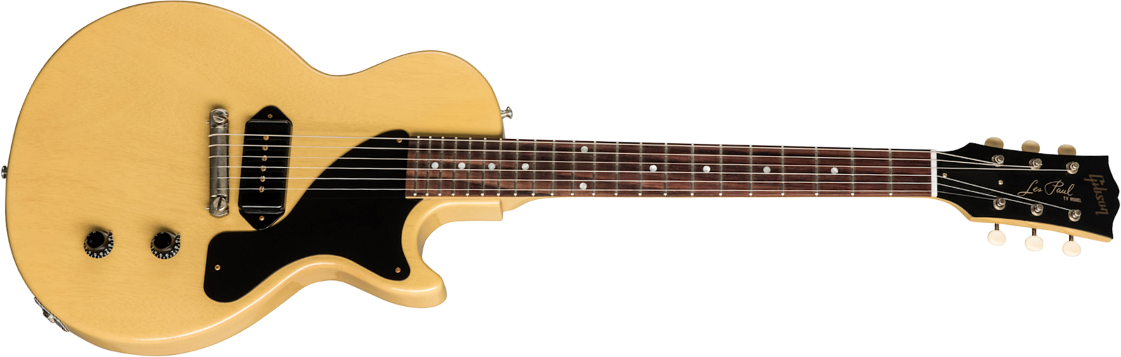 Gibson Custom Shop Les Paul Junior 1957 Single Cut Reissue P90 Ht Rw - Vos Tv Yellow - Guitare Électrique Single Cut - Main picture