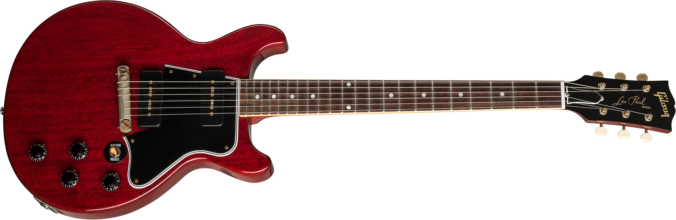 Gibson Custom Shop Les Paul Special 1960 Double Cut Reissue 2p90 Ht Rw - Vos Cherry Red - Guitare Électrique Single Cut - Main picture