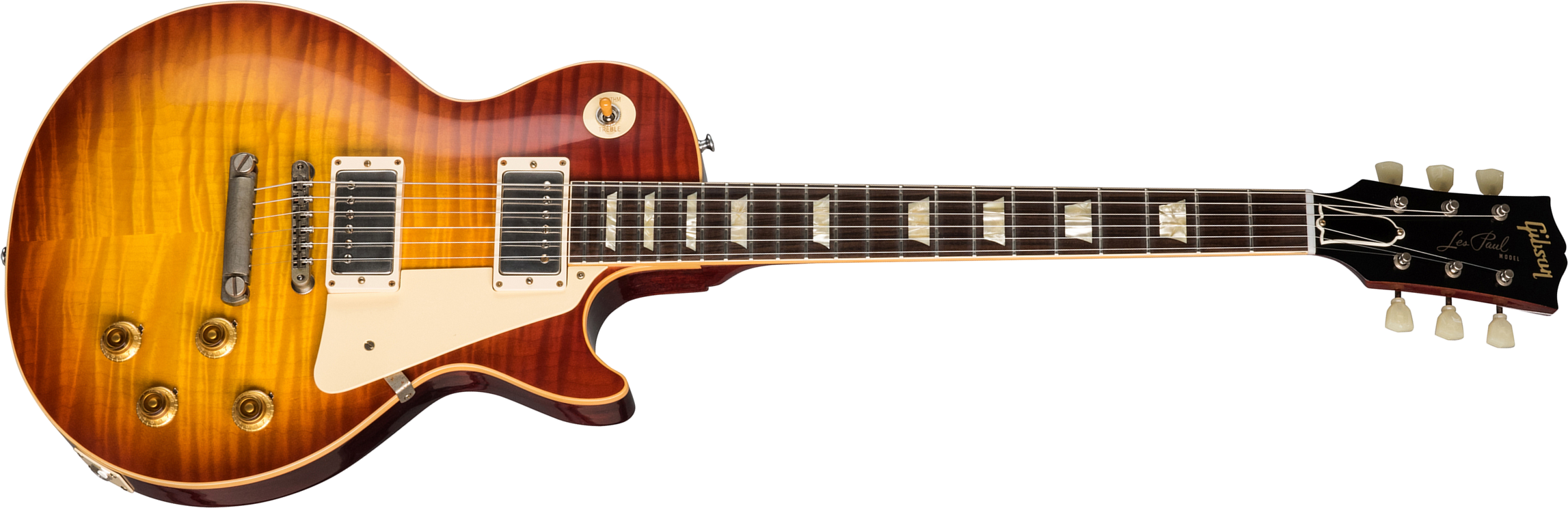 Gibson Custom Shop Les Paul Standard 1959 60th Anniversary Bolivian Rw - Vos Sunrise Teaburst - Guitare Électrique Single Cut - Main picture