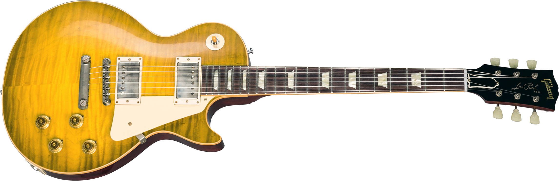 Gibson Custom Shop Les Paul Standard 1959 60th Anniversary Bolivian Rw - Green Lemon Fade - Guitare Électrique Single Cut - Main picture