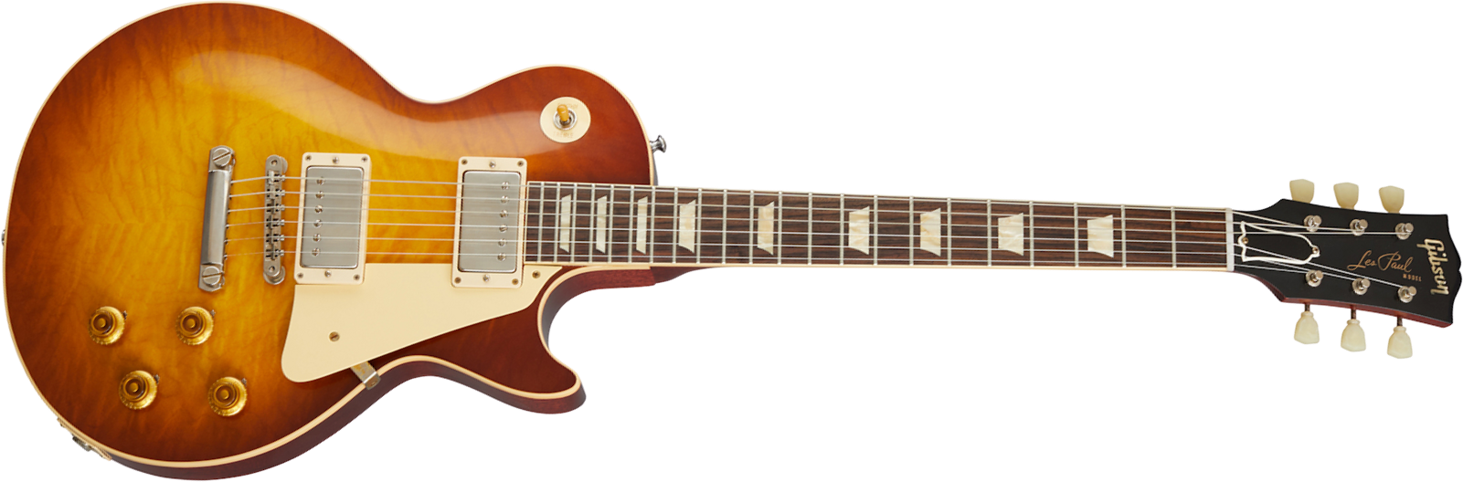 Gibson Custom Shop Les Paul Standard 1959 Reissue 2020 2h Ht Rw - Vos Iced Tea Burst - Guitare Électrique Single Cut - Main picture