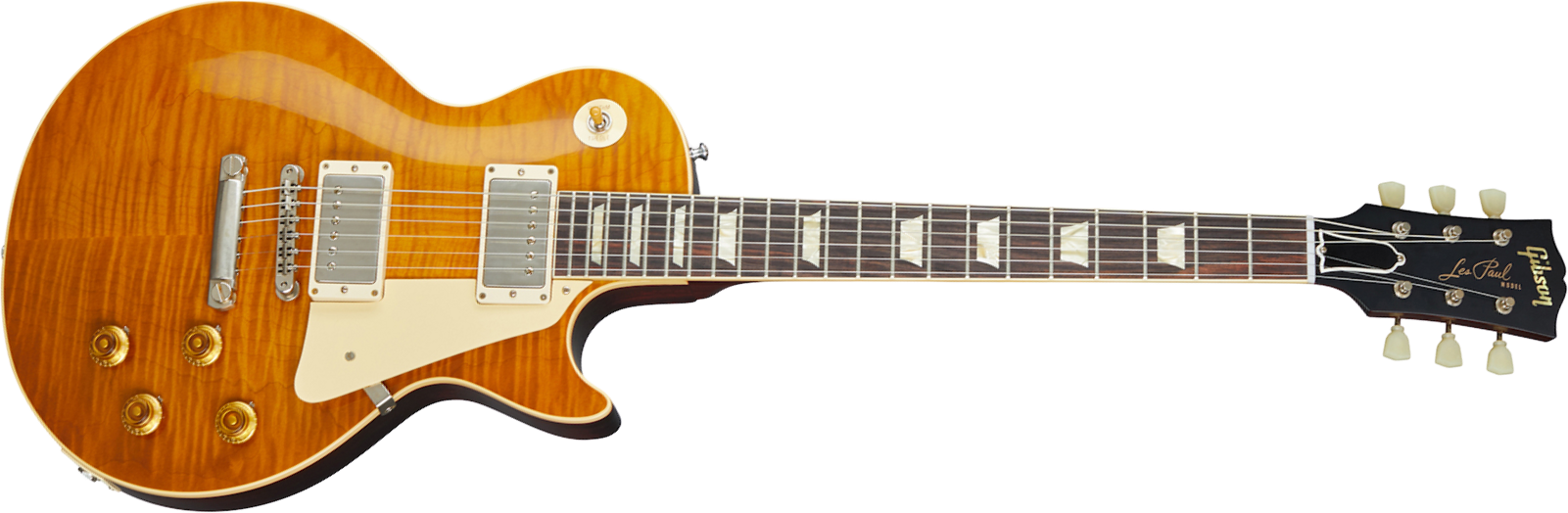 Guitare électrique single cut Gibson Custom Shop 1959 Les Paul Standard Reissue 2020 - Vos dirty lemon 