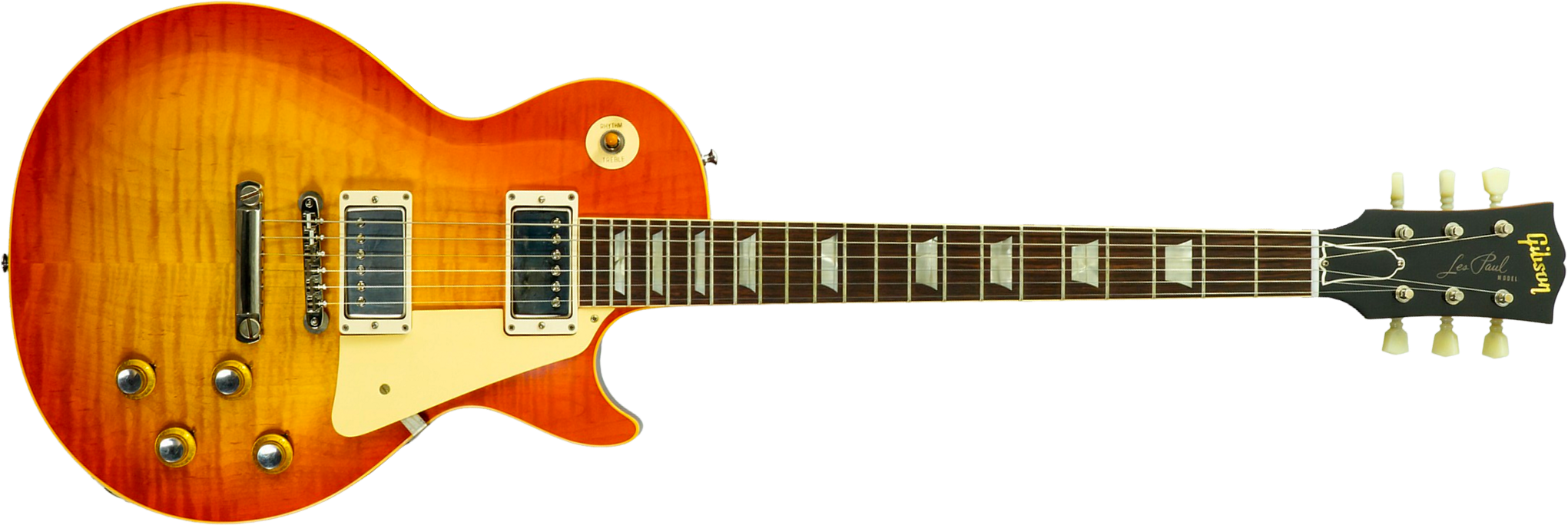 Gibson Custom Shop Les Paul Standard 1960 Reissue 2h Ht Rw #04495 - Vos Tangerine Burst - Guitare Électrique Single Cut - Main picture