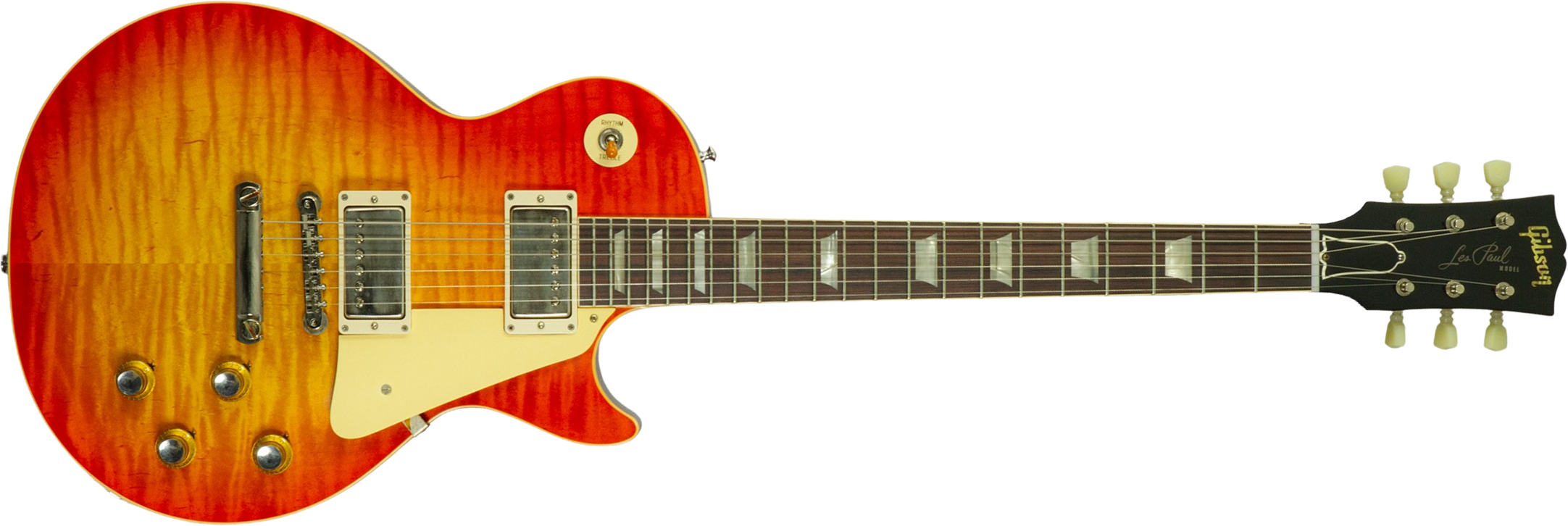 Gibson Custom Shop Les Paul Standard 1960 Reissue 2h Ht Rw #04552 - Vos Tangerine Burst - Guitare Électrique Single Cut - Main picture