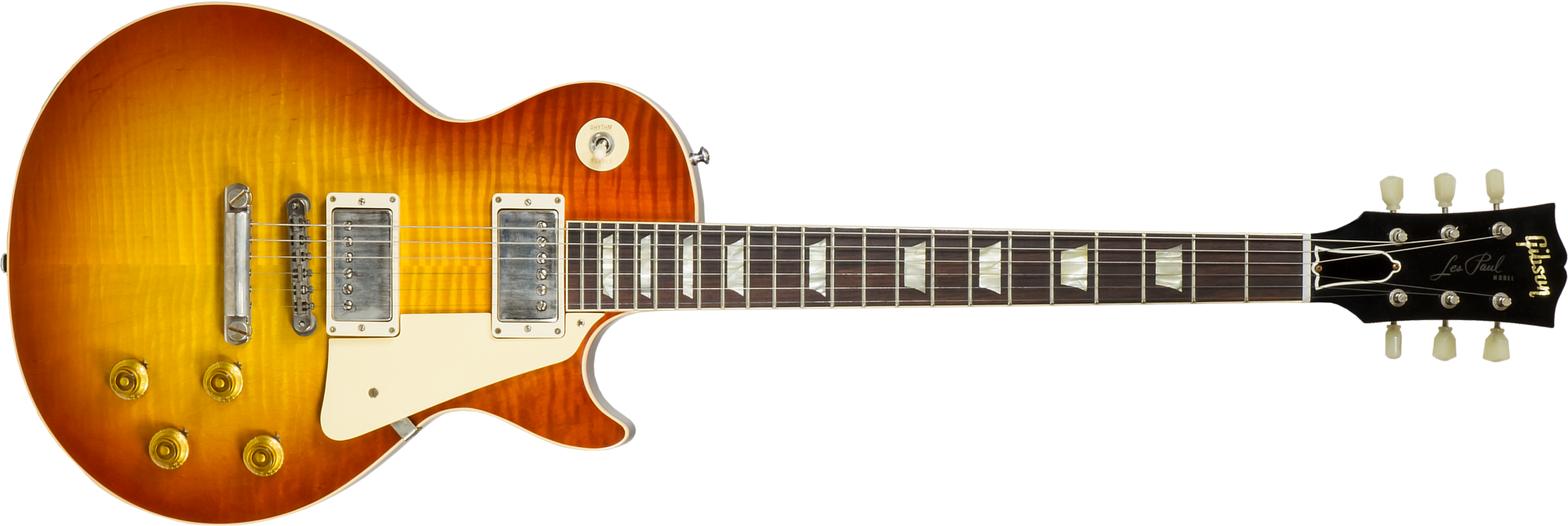 Gibson Custom Shop Les Paul Standard 1960 V1 60th Anniversary #001496 - Vos Antiquity Burst - Guitare Électrique Single Cut - Main picture