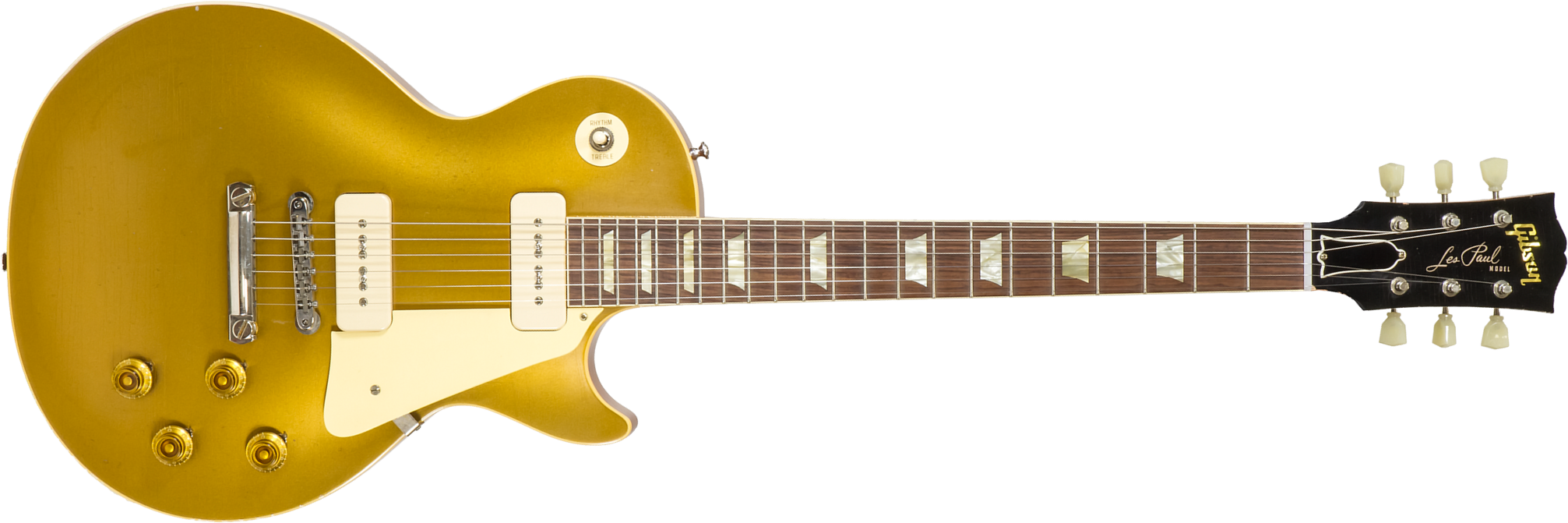 Gibson Custom Shop M2m Les Paul 1956 2h Ht Rw #63139 - Murphy Lab Light Aged Antique Gold - Guitare Électrique Single Cut - Main picture