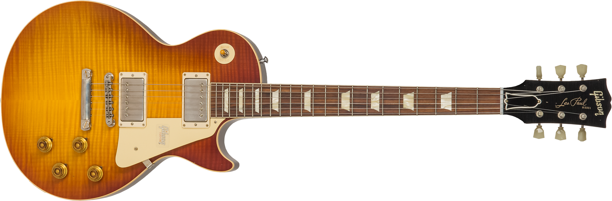 Gibson Custom Shop M2m Les Paul Standard 1958 2h Ht Rw #89886 - Aged Royal Teaburst - Guitare Électrique Single Cut - Main picture