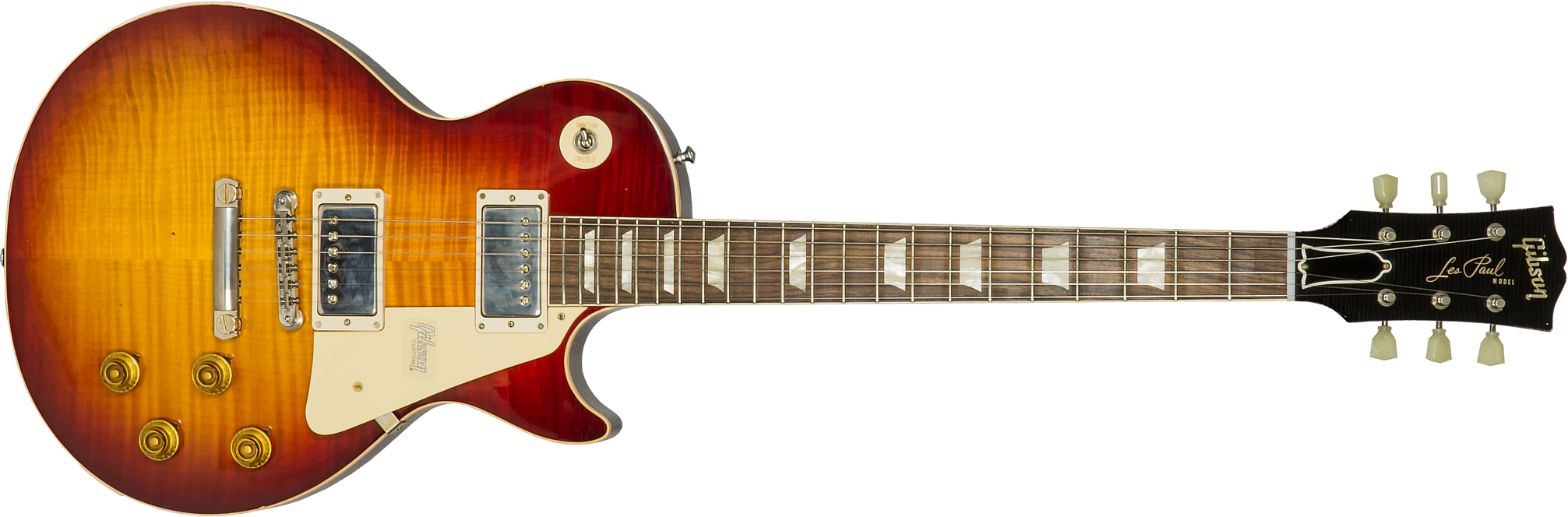 Gibson Custom Shop M2m Les Paul Standard 1958 2h Ht Rw #89889 - Aged Vintage Cherry Burst - Guitare Électrique Single Cut - Main picture