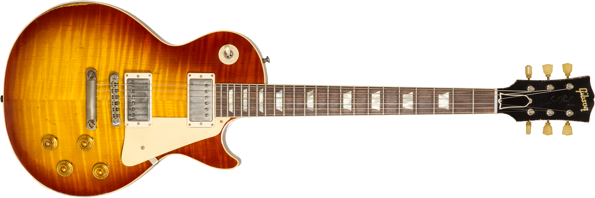 Gibson Custom Shop M2m Les Paul Standard 1959 Reissue 2h Ht Rw #932156 - Ultra Heavy Aged Iced Tea Burst - Guitare Électrique Single Cut - Main pictur