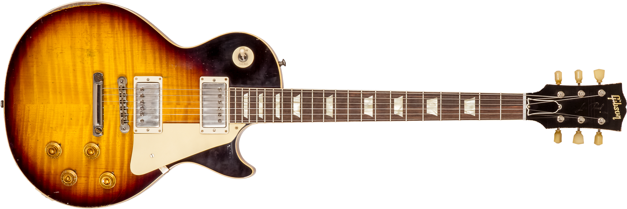 Gibson Custom Shop M2m Les Paul Standard 1959 Reissue 2h Ht Rw #932158 - Ultra Heavy Aged Kindred Burst - Guitare Électrique Single Cut - Main picture