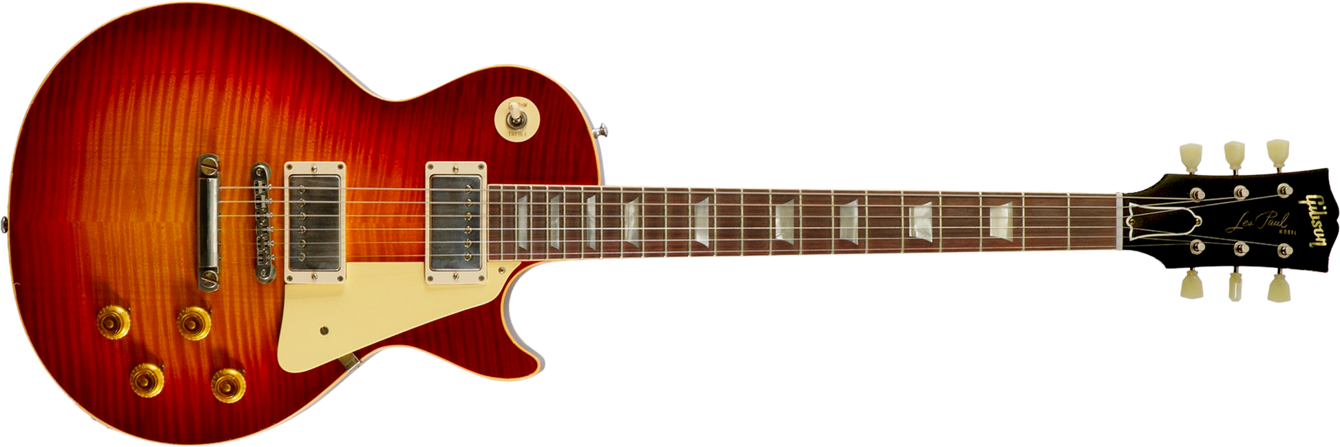 Gibson Custom Shop M2m Les Paul Standard 1959 Reissue 2h Ht Rw #934249 - Murphy Lab Light Aged Factory Burst - Guitare Électrique Single Cut - Main pi